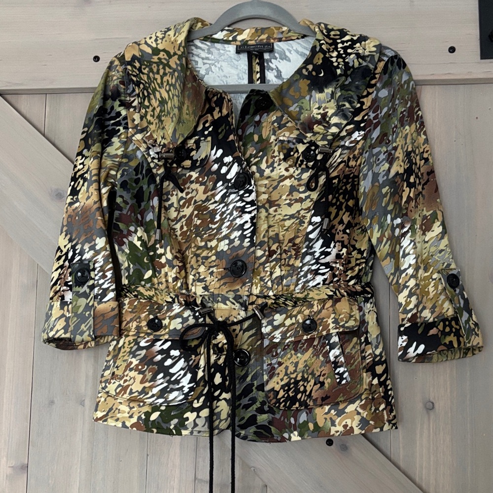 Elementz Camouflage Button-Up Blazer